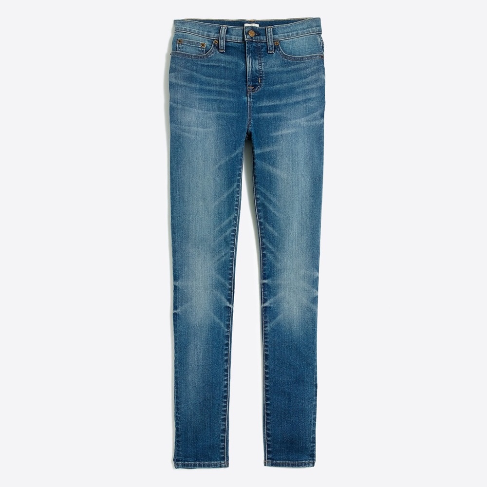 J Crew | High Rise Skinny Jean in Windsurfer Wash
